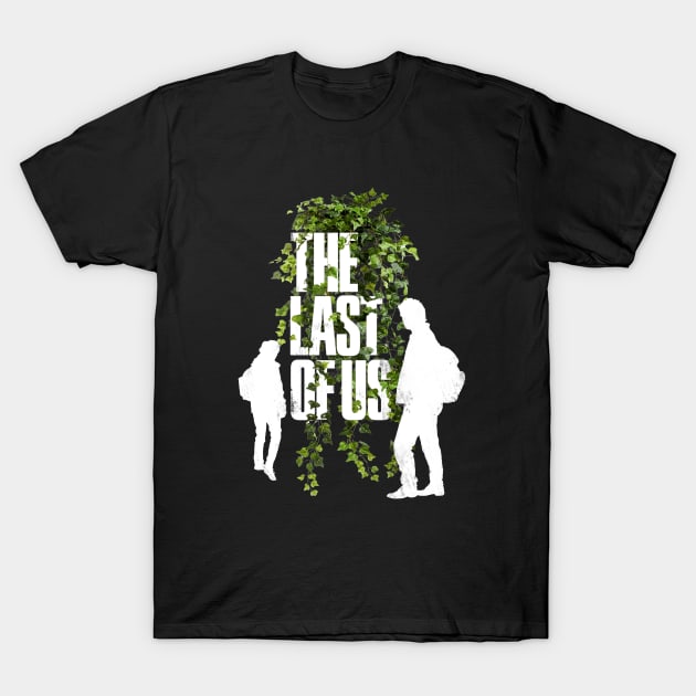 The Last of us Ellie and Joel Print T-Shirt by Buff Geeks Art